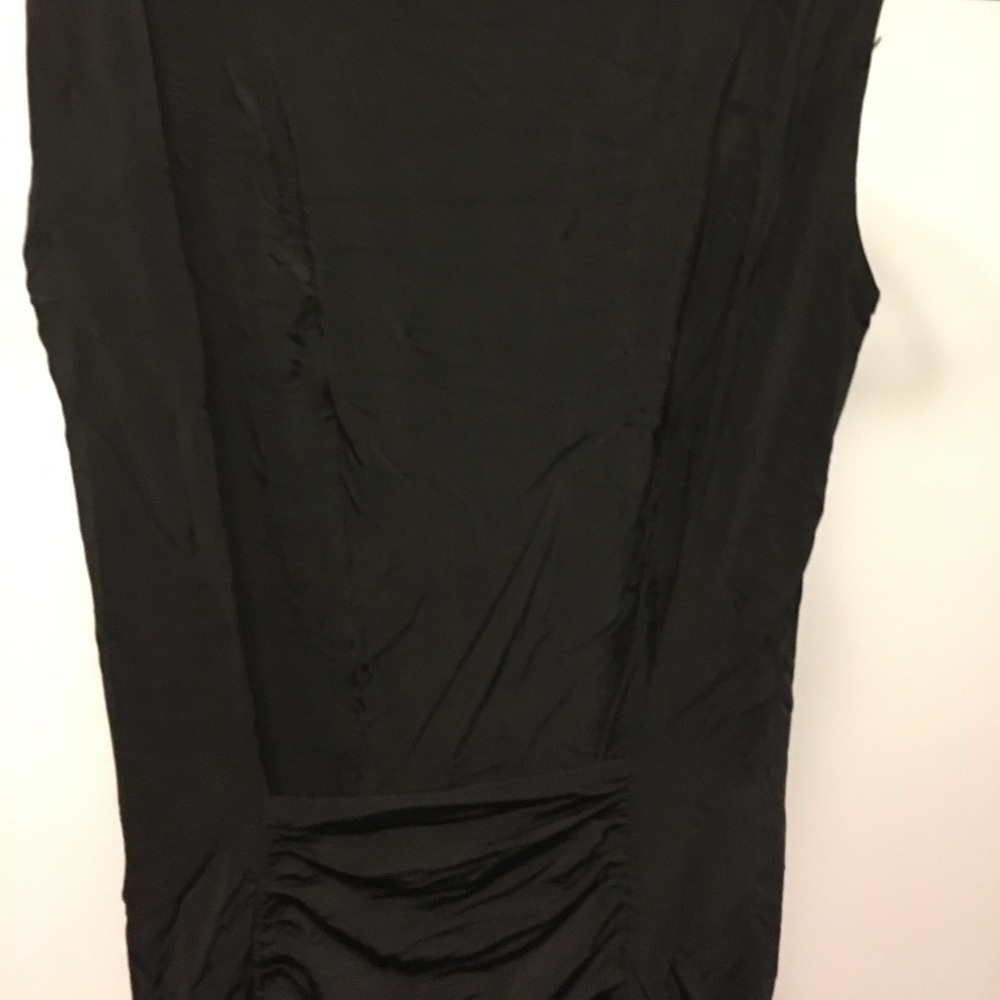 Bebe Low Back Dress with Rouching - Picture 3 of 4